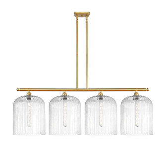 Ballston Four Light Island Pendant in Satin Gold (405|5164ISGG55912CL)