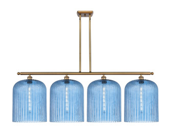 Ballston Four Light Island Pendant in Brushed Brass (405|5164IBBG55912BL)