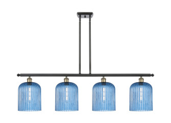 Ballston Four Light Island Pendant in Black Antique Brass (405|5164IBABG5598BL)