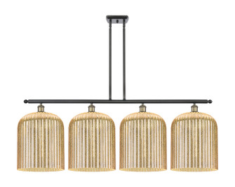 Ballston Four Light Island Pendant in Black Antique Brass (405|5164IBABG55912ME)