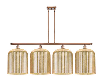 Ballston Four Light Island Pendant in Antique Copper (405|5164IACG55912ME)