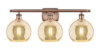 Ballston Three Light Bath Vanity in Antique Copper (405|5163WACG1288)