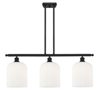 Ballston Three Light Island Pendant in Matte Black (405|5163IBKG5598GWH)