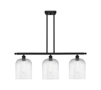 Ballston Three Light Island Pendant in Matte Black (405|5163IBKG5598CL)