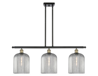 Ballston Three Light Island Pendant in Black Antique Brass (405|5163IBABG5598SM)