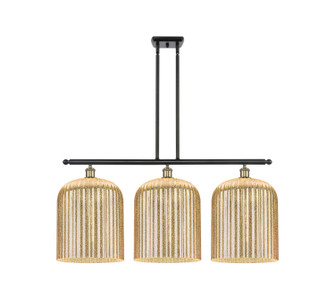 Ballston Three Light Island Pendant in Black Antique Brass (405|5163IBABG55912ME)