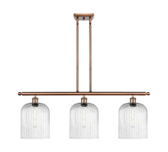 Ballston Three Light Island Pendant in Antique Copper (405|5163IACG5598SDY)