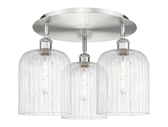 Ballston Three Light Semi-Flush Mount in Satin Nickel (405|5163CSNG5598SDY)