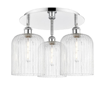 Ballston Three Light Semi-Flush Mount in Polished Chrome (405|5163CPCG5598SDY)