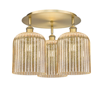 Ballston Three Light Semi-Flush Mount in Brushed Brass (405|5163CBBG5598ME)