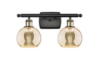Ballston Two Light Bath Vanity in Black Antique Brass (405|5162WBABG1286)