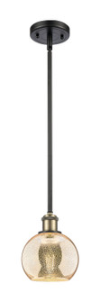 Ballston One Light Mini Pendant in Black Antique Brass (405|5161SBABG1286)