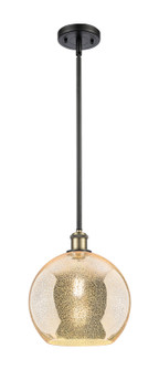 Ballston One Light Mini Pendant in Black Antique Brass (405|5161SBABG12810)