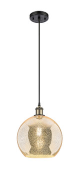 Ballston One Light Mini Pendant in Black Antique Brass (405|5161PBABG12810)