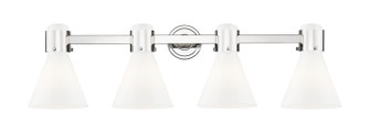 Downtown Urban Four Light Bath Vanity in Polished Nickel (405|4644WPNG464C7GW)