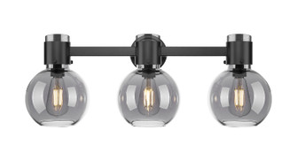 Downtown Urban Three Light Bath Vanity in Matte Black (405|4643WBKG464B7SM)