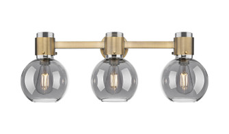 Downtown Urban Three Light Bath Vanity in Brushed Brass (405|4643WBBG464B7SM)