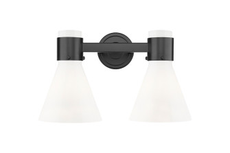 Downtown Urban Two Light Bath Vanity in Matte Black (405|4642WBKG464C7GW)
