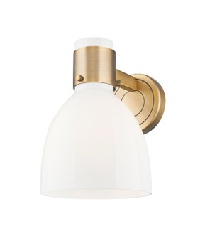 Downtown Urban One Light Wall Sconce in Brushed Brass (405|4641WBBG464D7GW)
