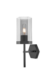 Downtown Urban One Light Wall Sconce in Matte Black (405|4631WBKG4638SM)