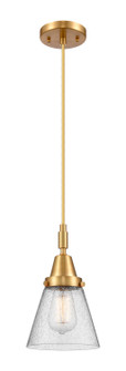 Caden One Light Mini Pendant in Satin Gold (405|4471PSGG64)
