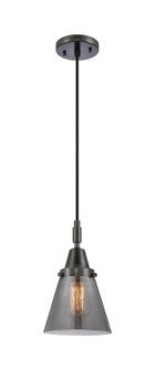 Caden One Light Mini Pendant in Matte Black (405|4471PBKG63)