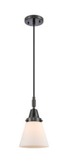 Caden One Light Mini Pendant in Matte Black (405|4471PBKG61)