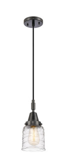 Caden One Light Pendant in Matte Black (405|4471PBKG513)