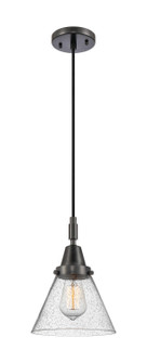 Caden One Light Mini Pendant in Matte Black (405|4471PBKG44)