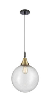 Caden One Light Pendant in Black Antique Brass (405|4471PBABG20412)