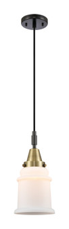 Caden One Light Mini Pendant in Black Antique Brass (405|4471PBABG181)