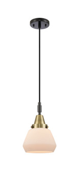 Caden One Light Mini Pendant in Black Antique Brass (405|4471PBABG171)