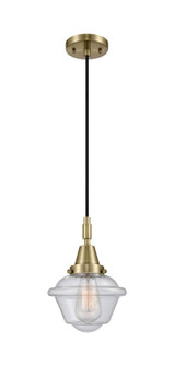 Caden One Light Mini Pendant in Antique Brass (405|4471PABG534)
