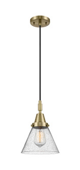 Caden One Light Mini Pendant in Antique Brass (405|4471PABG44)
