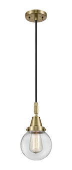 Caden One Light Mini Pendant in Antique Brass (405|4471PABG2026)