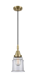Caden One Light Mini Pendant in Antique Brass (405|4471PABG182)