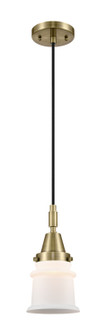 Caden One Light Mini Pendant in Antique Brass (405|4471PABG181S)