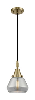 Caden One Light Mini Pendant in Antique Brass (405|4471PABG173)