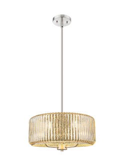 Downtown Urban Three Light Pendant in Brushed Satin Nickel (405|4363SSNG43616ME)