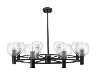 Downtown Urban Eight Light Chandelier in Matte Black (405|4348CRBKG1226)