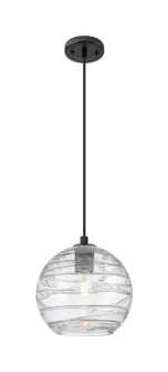 Downtown Urban One Light Pendant in Matte Black (405|4341PBKG121310CL)