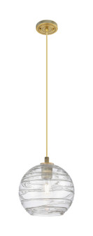 Downtown Urban One Light Pendant in Brushed Brass (405|4341PBBG121310CL)