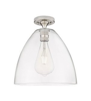 Downtown Urban One Light Flush Mount in Satin Nickel (405|4341FSNGBD122)
