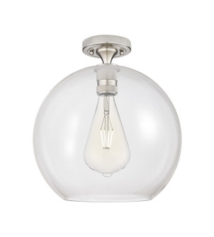 Downtown Urban One Light Flush Mount in Satin Nickel (405|4341FSNG12212)