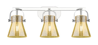 Downtown Urban Three Light Bath Vanity in Polished Chrome (405|4233WPCG4116ME)