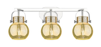 Downtown Urban Three Light Bath Vanity in Polished Chrome (405|4233WPCG4106ME)