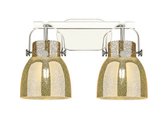 Downtown Urban Two Light Bath Vanity in Polished Nickel (405|4232WPNG4126ME)