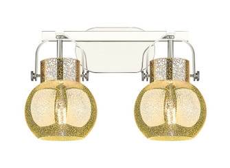 Downtown Urban Two Light Bath Vanity in Polished Nickel (405|4232WPNG4106ME)