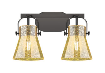 Downtown Urban Two Light Bath Vanity in Matte Black (405|4232WBKG4116ME)