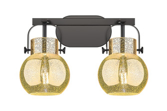 Downtown Urban Two Light Bath Vanity in Matte Black (405|4232WBKG4106ME)